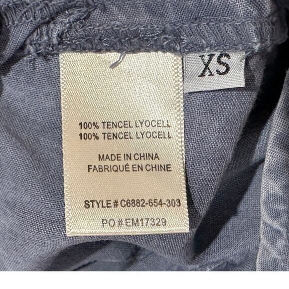 Cloth & Stone Sz XS Lightweight Tencel Sleeveless Jumpsuit Overall Wide Leg boho - Picture 4 of 13